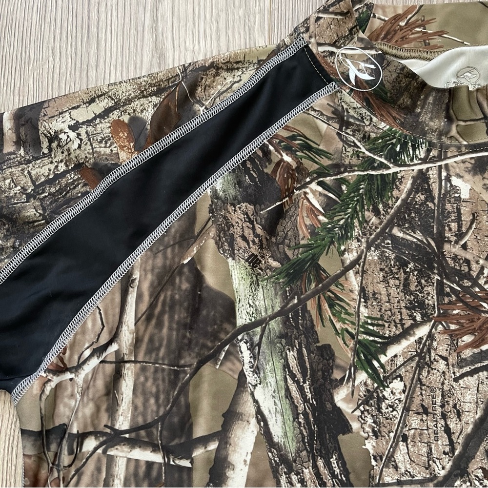 RedHead Realtree AP Camo Mock Neck Long Sleeve Shirt Size Large - Picture 3 of 6